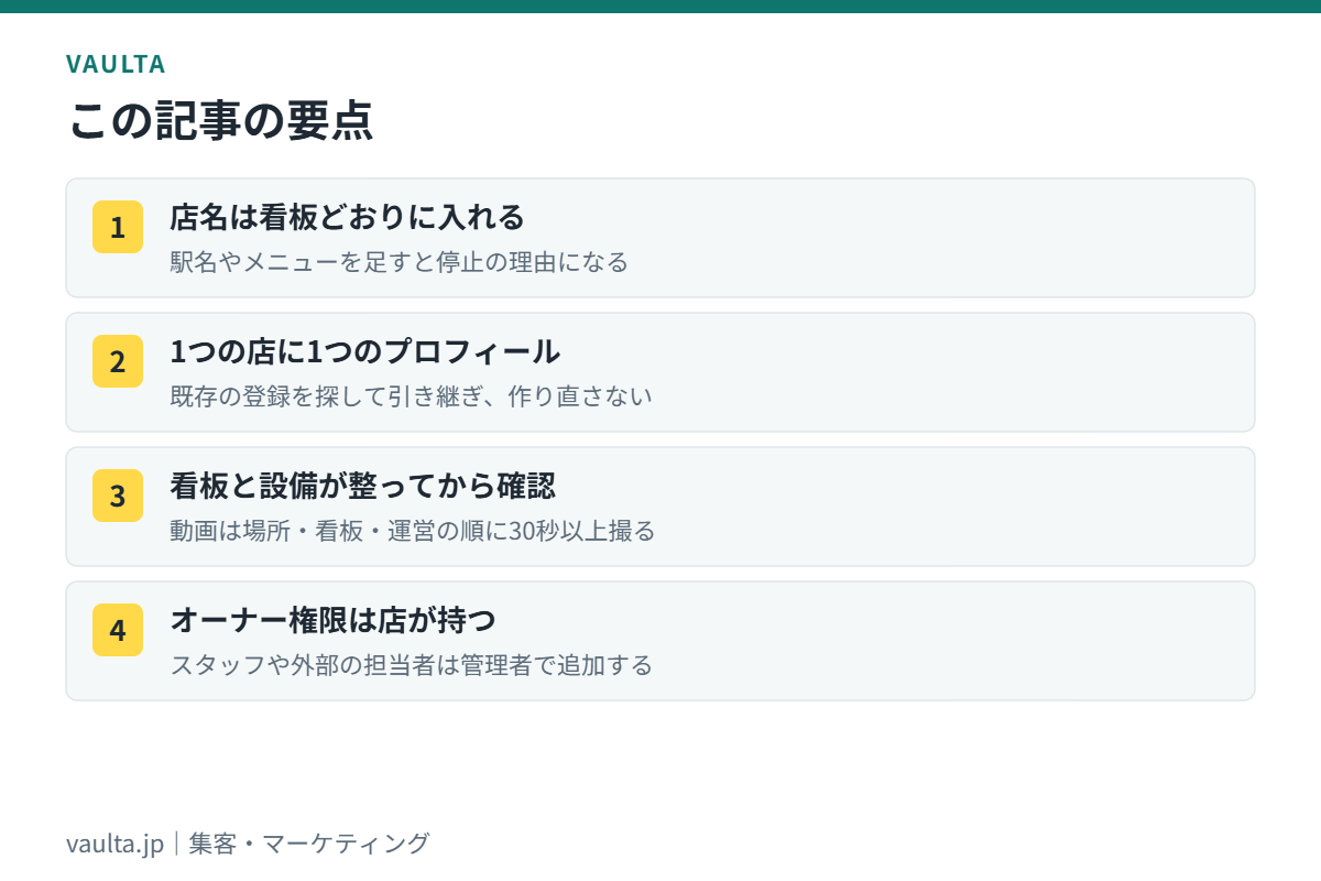 美容室のGoogleビジネスプロフィール登録の要点｜看板どおりの店名で1店舗に1つ登録